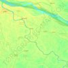 Mapa topográfico Gorai-Madhumati River, altitud, relieve