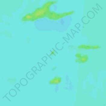 Mapa topográfico Slate Islands, altitud, relieve