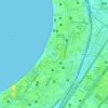 Mapa topográfico Shivaji Park, altitud, relieve