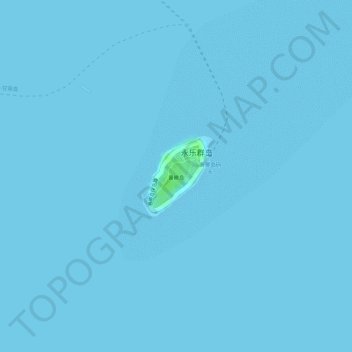 Mapa topográfico Drummond Island, altitud, relieve