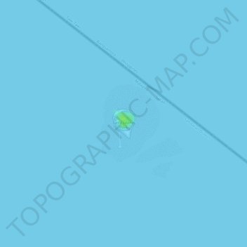 Mapa topográfico Little Bakkungaan Island, altitud, relieve
