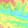 Mapa topográfico Bhima, altitud, relieve