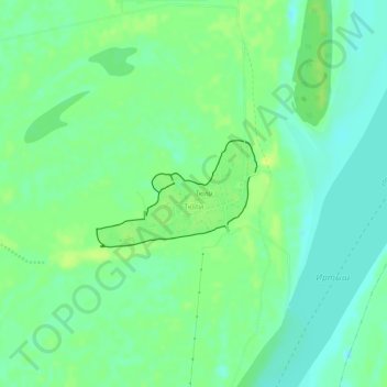 Mapa topográfico Тюли, altitud, relieve