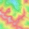Mapa topográfico Lac de Bareilles, altitud, relieve