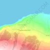 Mapa topográfico Kukuihaele CDP, altitud, relieve