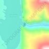 Mapa topográfico Joes Valley Dam, altitud, relieve