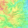 Mapa topográfico Área de Proteção Ambiental Aldeia - Beberibe, altitud, relieve