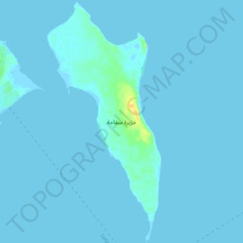Mapa topográfico Safaja, altitud, relieve