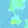 Mapa topográfico Manori Aum Beach, altitud, relieve