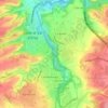 Mapa topográfico Fiume Elsa, altitud, relieve
