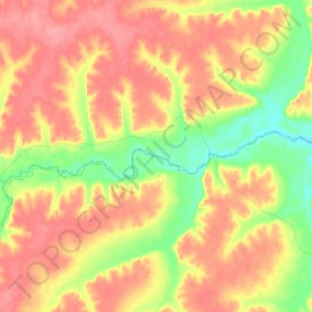 Mapa topográfico Сиваки, altitud, relieve