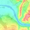 Mapa topográfico Rio Tejo, altitud, relieve