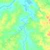 Mapa topográfico Rio Longá, altitud, relieve
