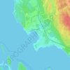 Mapa topográfico Primorsk, altitud, relieve