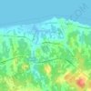 Mapa topográfico Cap-Pele, altitud, relieve