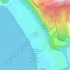 Mapa topográfico Dunas de Longotoma, altitud, relieve