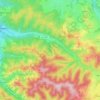 Mapa topográfico Kürnachtal, altitud, relieve