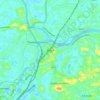 Mapa topográfico Aluva, mapa de relieve, mapa de altitud