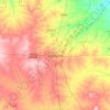 Mapa topográfico Vijayapura, mapa de relieve, mapa de altitud