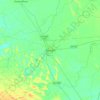 Mapa topográfico Bhiwani, mapa de relieve, mapa de altitud