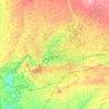 Mapa topográfico London, mapa de relieve, mapa de altitud
