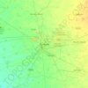 Mapa topográfico Bathinda, mapa de relieve, mapa de altitud