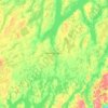 Mapa topográfico Kawartha Lakes, mapa de relieve, mapa de altitud