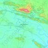 Mapa topográfico Jamshedpur, mapa de relieve, mapa de altitud