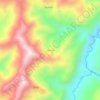 Mapa topográfico Chirche, mapa de relieve, mapa de altitud