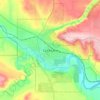 Mapa topográfico Cochrane, mapa de relieve, mapa de altitud