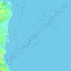 Mapa topográfico San Andrés y Providencia, mapa de relieve, mapa de altitud