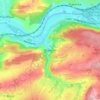 Mapa topográfico Malonne, mapa de relieve, mapa de altitud