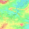 Mapa topográfico Bagalkot, mapa de relieve, mapa de altitud