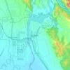 Mapa topográfico Nangal, mapa de relieve, mapa de altitud