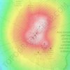 Mapa topográfico Etna, mapa de relieve, mapa de altitud