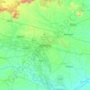 Mapa topográfico Dhanbad, mapa de relieve, mapa de altitud