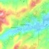 Mapa topográfico Letterkenny, mapa de relieve, mapa de altitud