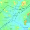 Mapa topográfico Ramanagara, altitud, relieve