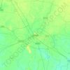 Mapa topográfico Rohtak, mapa de relieve, mapa de altitud