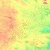 Mapa topográfico Ranchi, mapa de relieve, mapa de altitud