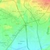 Mapa topográfico Zirakpur, mapa de relieve, mapa de altitud