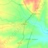 Mapa topográfico Sindhanur, altitud, relieve