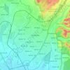 Mapa topográfico Panchkula, mapa de relieve, mapa de altitud