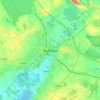 Mapa topográfico Mullingar, mapa de relieve, mapa de altitud