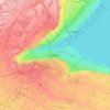 Mapa topográfico Hamilton, mapa de relieve, mapa de altitud