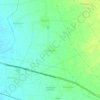 Mapa topográfico Hasanpur, mapa de relieve, mapa de altitud