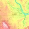 Mapa topográfico Wetaskiwin, mapa de relieve, mapa de altitud