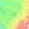 Mapa topográfico Popayán, mapa de relieve, mapa de altitud