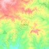 Mapa topográfico Kalaburagi, altitud, relieve