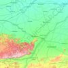 Mapa topográfico Rohtās, mapa de relieve, mapa de altitud